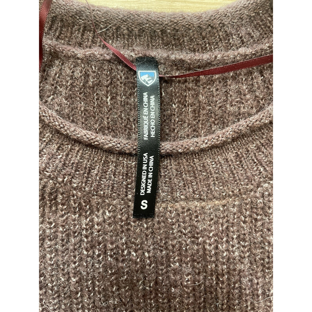 KUHL Women’s Small Long Sleeve Sweater Purple Eggplant Super Soft Stretch Knit S - Picture 3 of 8